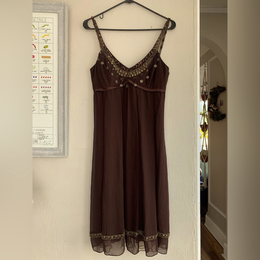 Sue wong beaded silk